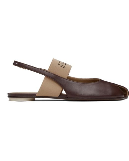 MM6 by Maison Margiela Black Anatomic Numeric Slingback Sandals