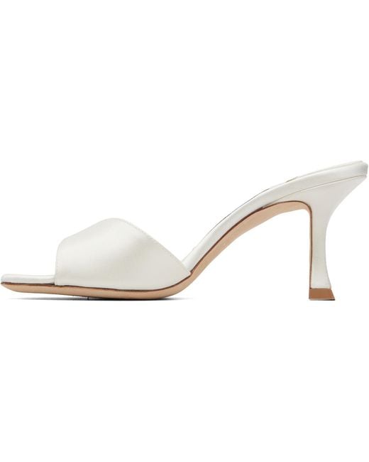 Jimmy Choo White Skye 70 Heeled Sandals