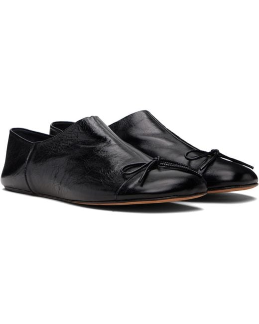 Abra Black Babouch Ballerina Flats for men
