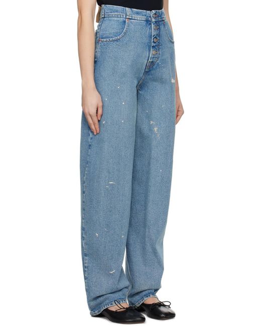 MM6 by Maison Margiela Blue Loose-fit Jeans