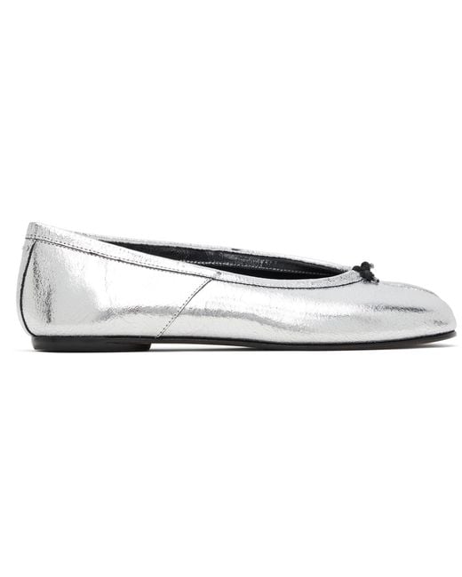 Maison Margiela Black Tabi Broken Mirror New Ballerina Flats