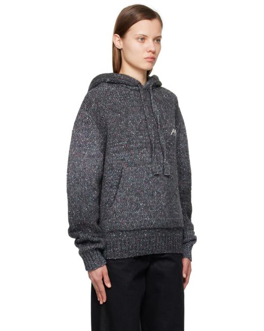 Amiri Gray Space Dye Hoodie