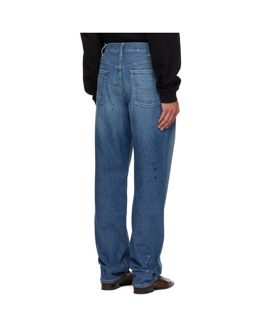 Maison Margiela Blue Straight-Leg Jeans for men