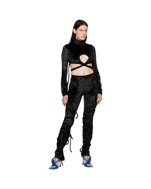 OTTOLINGER Black Multiline Lounge Pants