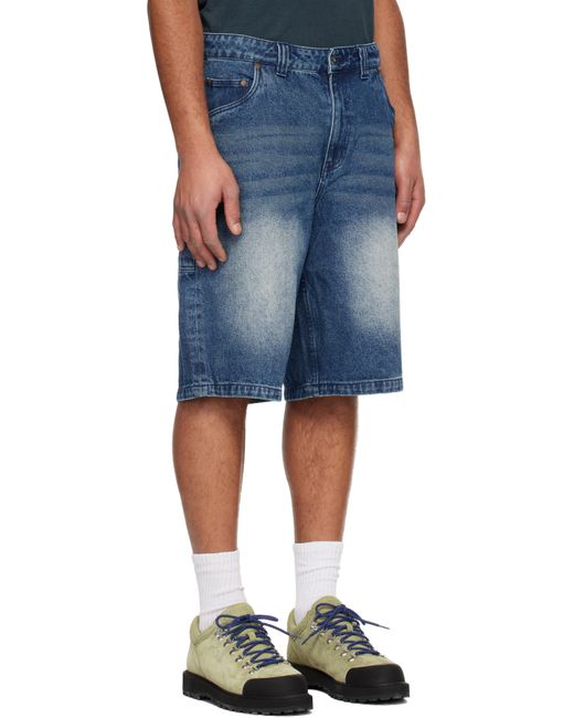 Dime Blue Classic Denim Shorts for men