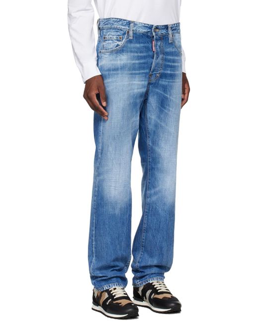 メンズ DSquared² Dsqua2 ブルー Light Vintage Wash Bro ジーンズ Blue