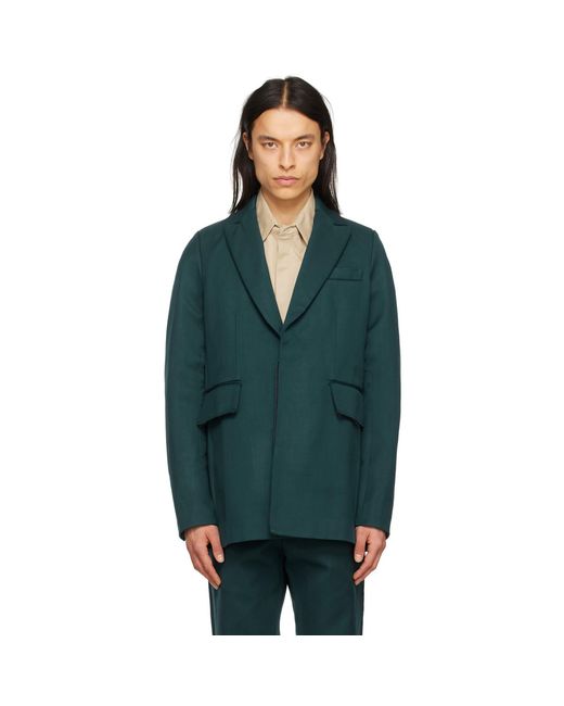 Bianca Saunders Green Akiel Blazer for men