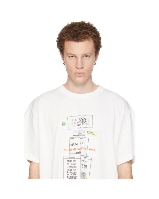 MM6 by Maison Margiela Black Numeric Minimal Signature Hoop Earrings for men