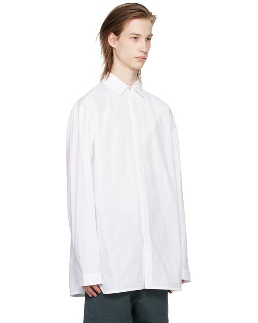 A_COLD_WALL* Black * White Contrast Panel Shirt for men