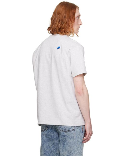 Adererror White Graphic T-Shirt for men