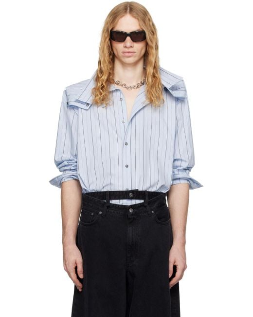 Y. Project White Stripe Chain Shirt for men