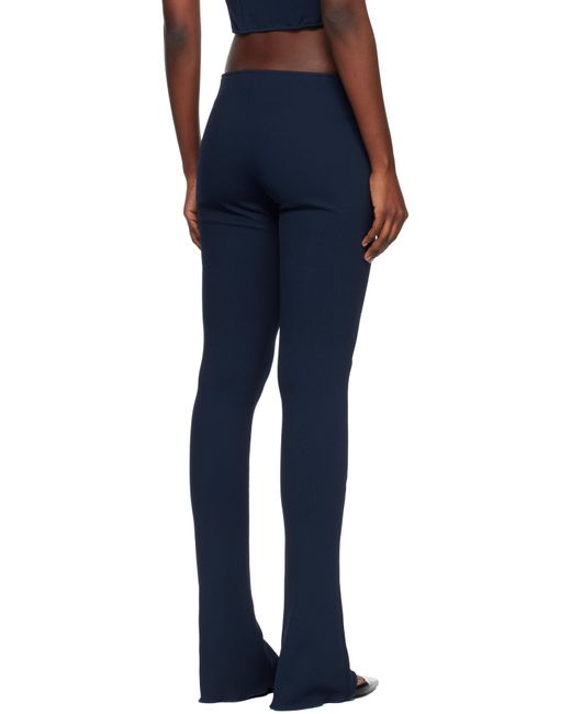 Pantalon Ajusté Bleu Marine En Jersey Épais Off-White c/o Virgil Abloh en coloris Blue