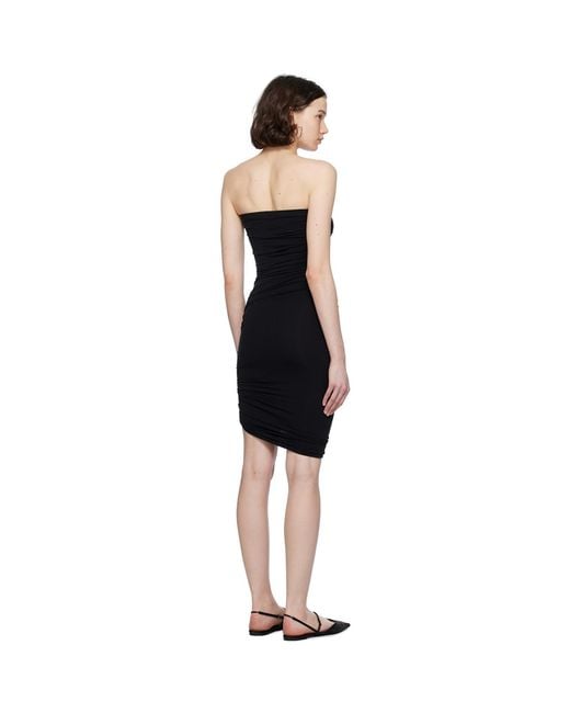 Wolford Black Fatal Draping Minidress