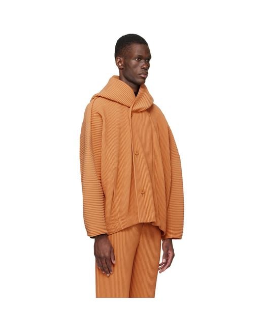 Homme Plissé Issey Miyake Brown Monthly Colors March Jacket for men