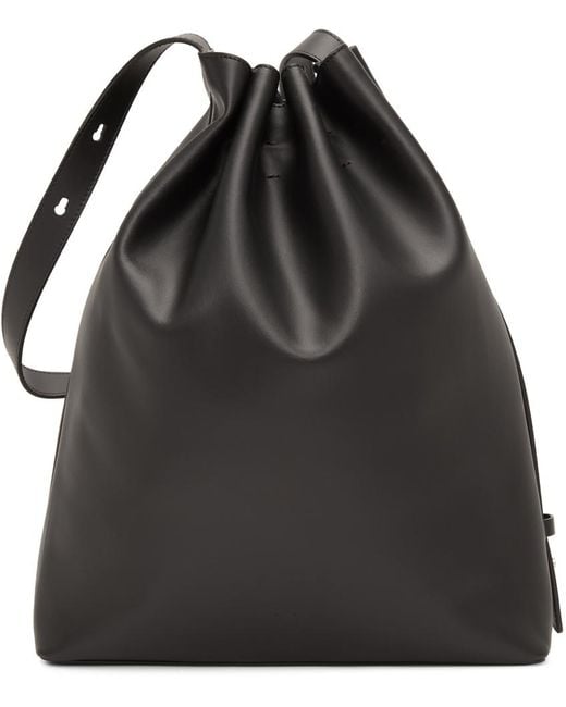 Aesther Ekme Leather Maxi Marin Shoulder Bag in Black - Lyst