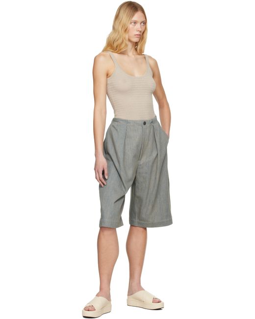 Lauren Manoogian Black Frame Denim Shorts