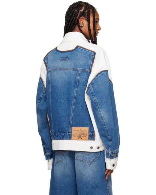 Jean Paul Gaultier Blue 'the Trompe L'œil' Denim Jacket