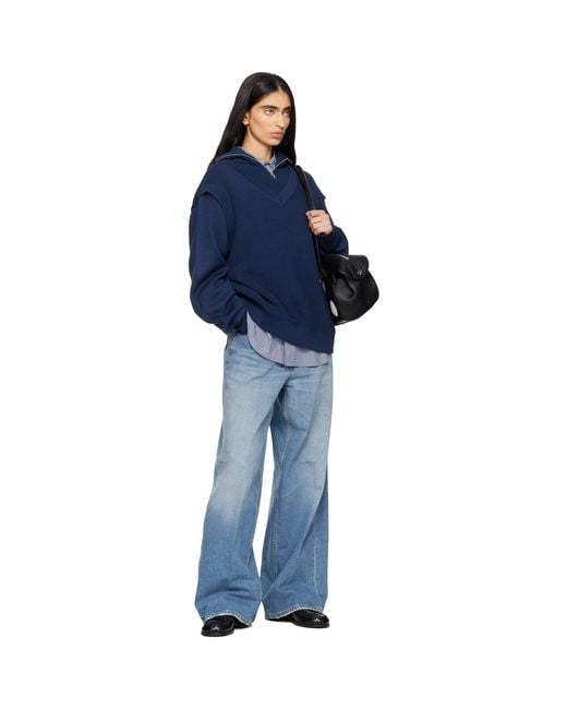 6397 Blue Roomy Jeans