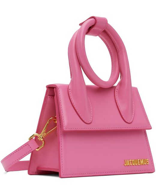 Jacquemus Pink Le Papier 'le Chiquito Noeud' Bag