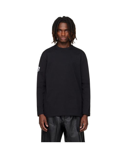 Y-3 Black Mercedes-Amg F1 Edition Chaos Logo T-Shirt for men