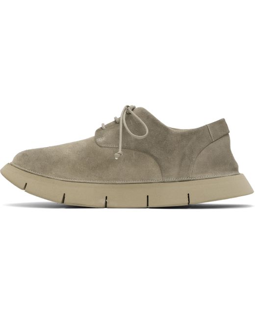 Marsèll Black Taupe Intagliata Derbys for men