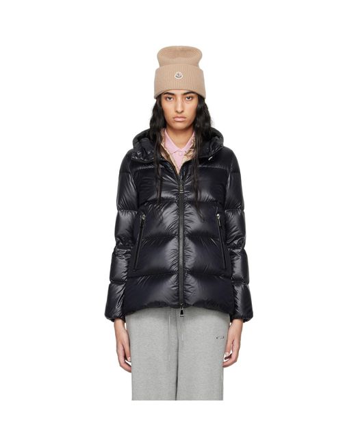 Moncler Black Seritte Short Down Jacket