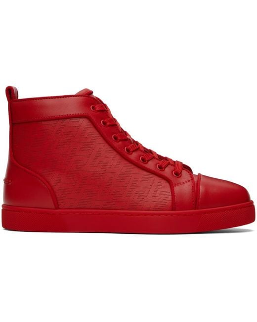 Christian Louboutin Red Louis Orlato Sneakers for men