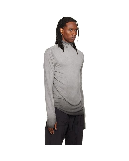 Thom Krom Gray Ts 1003 Turtleneck for men