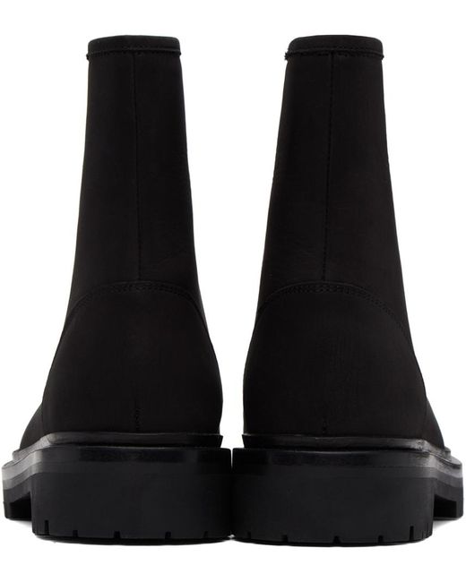 LEGRES Black Zipper Boots