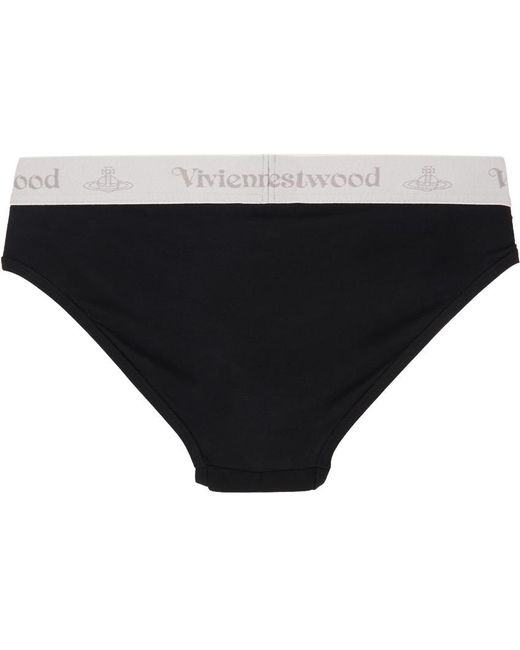 Vivienne Westwood Black Two-Pack Briefs for men