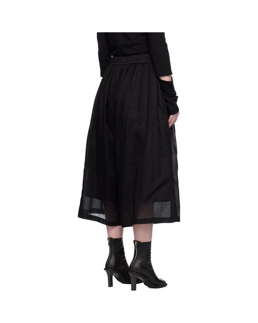 Yohji Yamamoto Black Double Laye Trousers