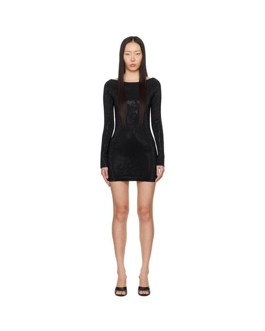 Alexander Wang Black Beaded Minidress