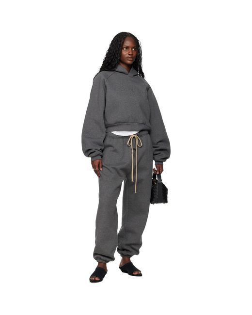 Fear Of God Black Holiday Embossed 90S Raglan Hoodie