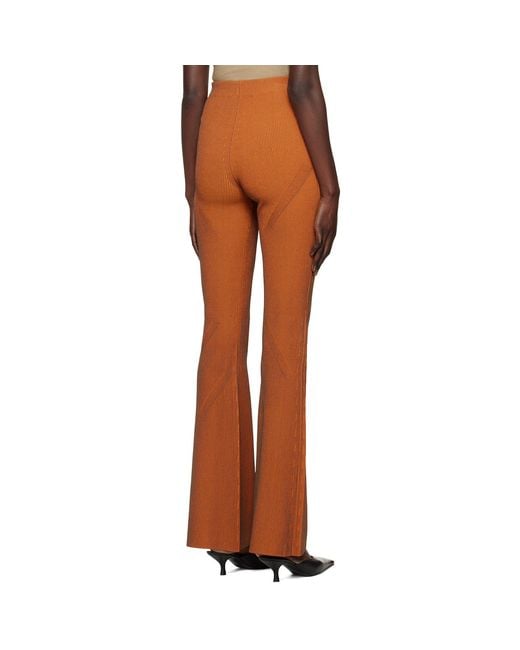 Dion Lee Multicolor Orange Angled Trousers