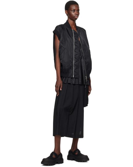 Sacai Black Layered Vest