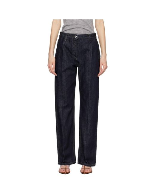 Jil Sander Blue Straight Leg Jeans