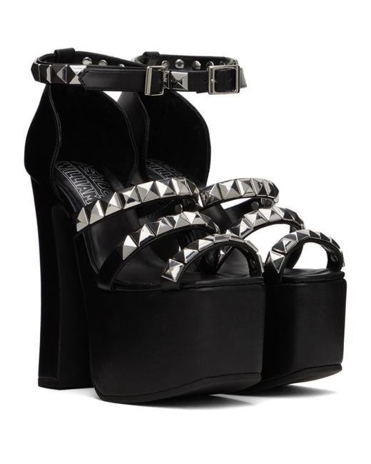 Ashley Williams Black Studded Iris Heels