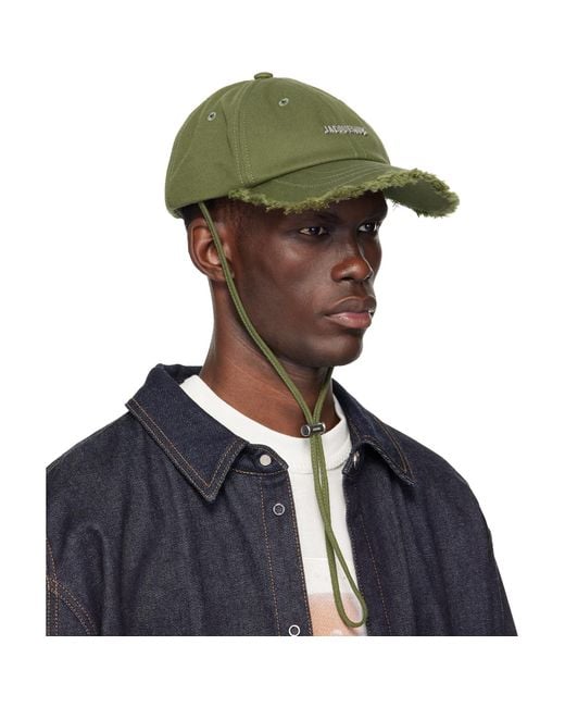 Jacquemus Green Khaki 'The Artichaut' Cap for men