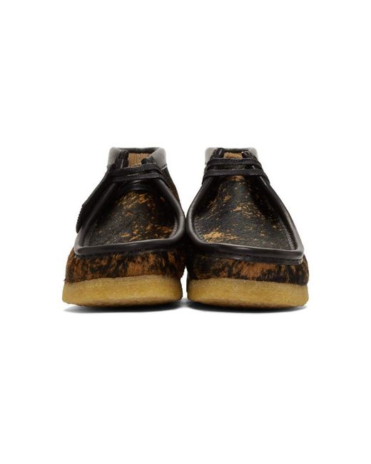 Clarks クラークス 新品 ポニーヘアトータスシェル ワラビーブーツ www