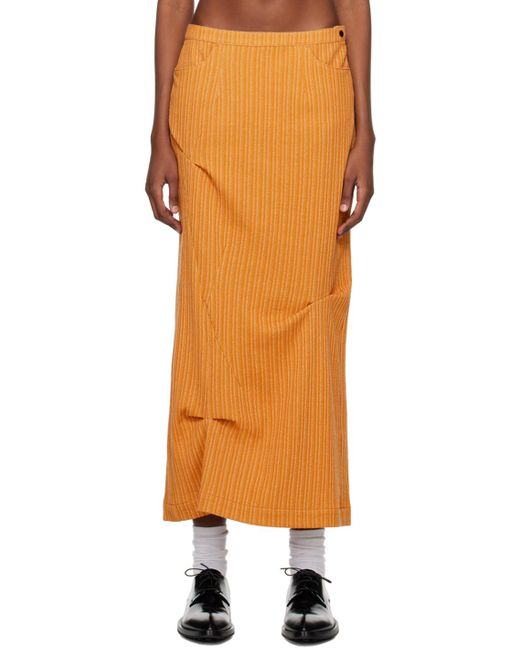 Adererror Orange Vesinet Midi Skirt