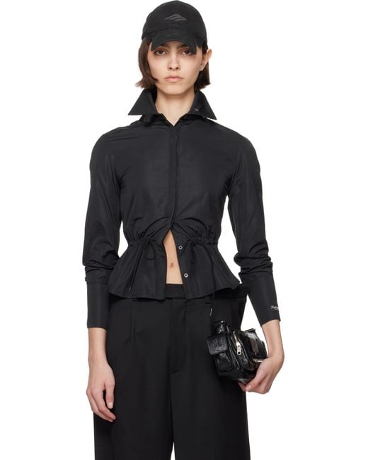 PROTOTYPES Black Shoelace Shirt