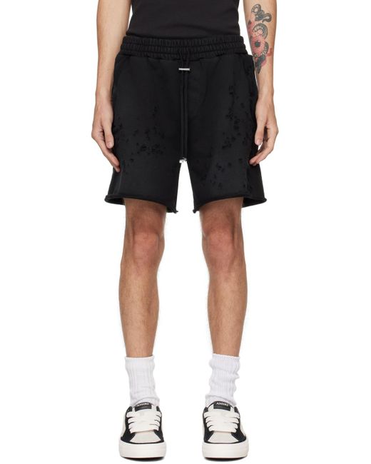 Amiri Black 'Ma' Shotgun Shorts for men