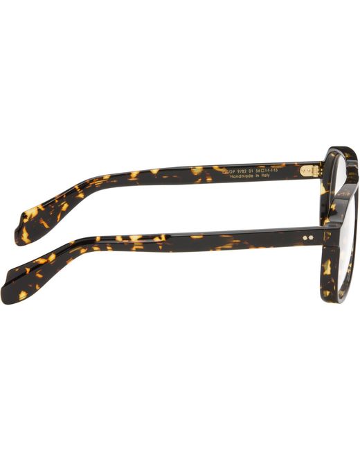 Cutler & Gross Black 9782 Aviator Glasses for men