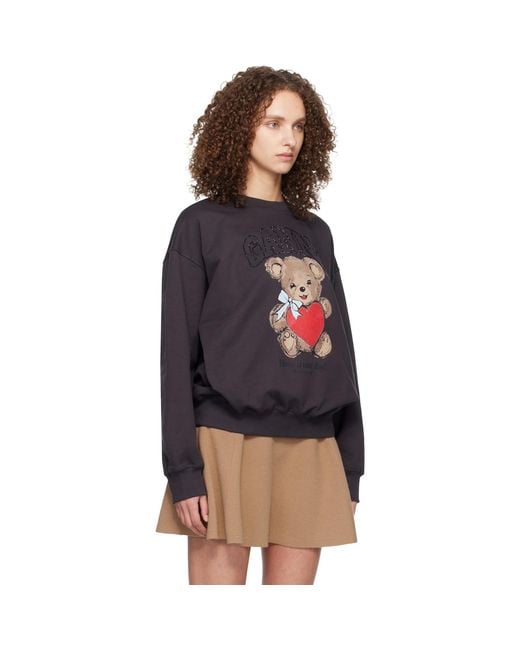 Ganni Multicolor Bear Sweatshirt