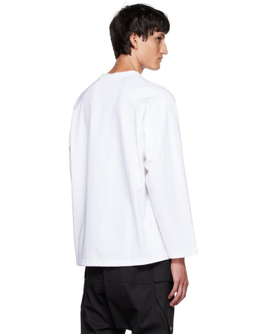 T-Shirt À Manches Longues Blanc À Œillet Craig Green pour homme en coloris White