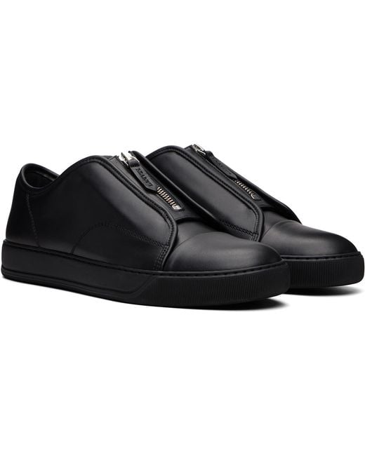 Lanvin Black Dbb1 Zip Sneakers for men