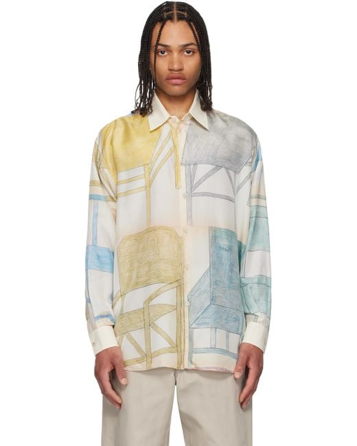 【関税込み】LEMAIRE マルチカラー リラックス シャツ メンズ Lemaire マルチカラー リラックス シャツ | Lyst