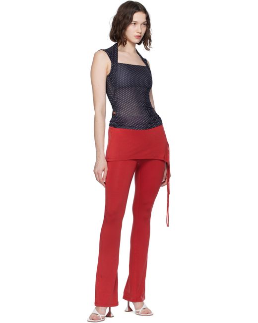 Pantalon De Détente Kali Bourgogne Miaou en coloris Red