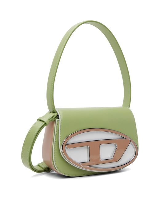 DIESEL Green 1Dr Nappa Leather Iconic Shoulder Bag
