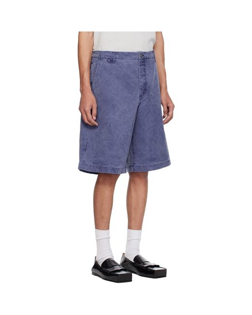 Jacquemus Blue 'The Pastro De-Nïmes' Shorts for men